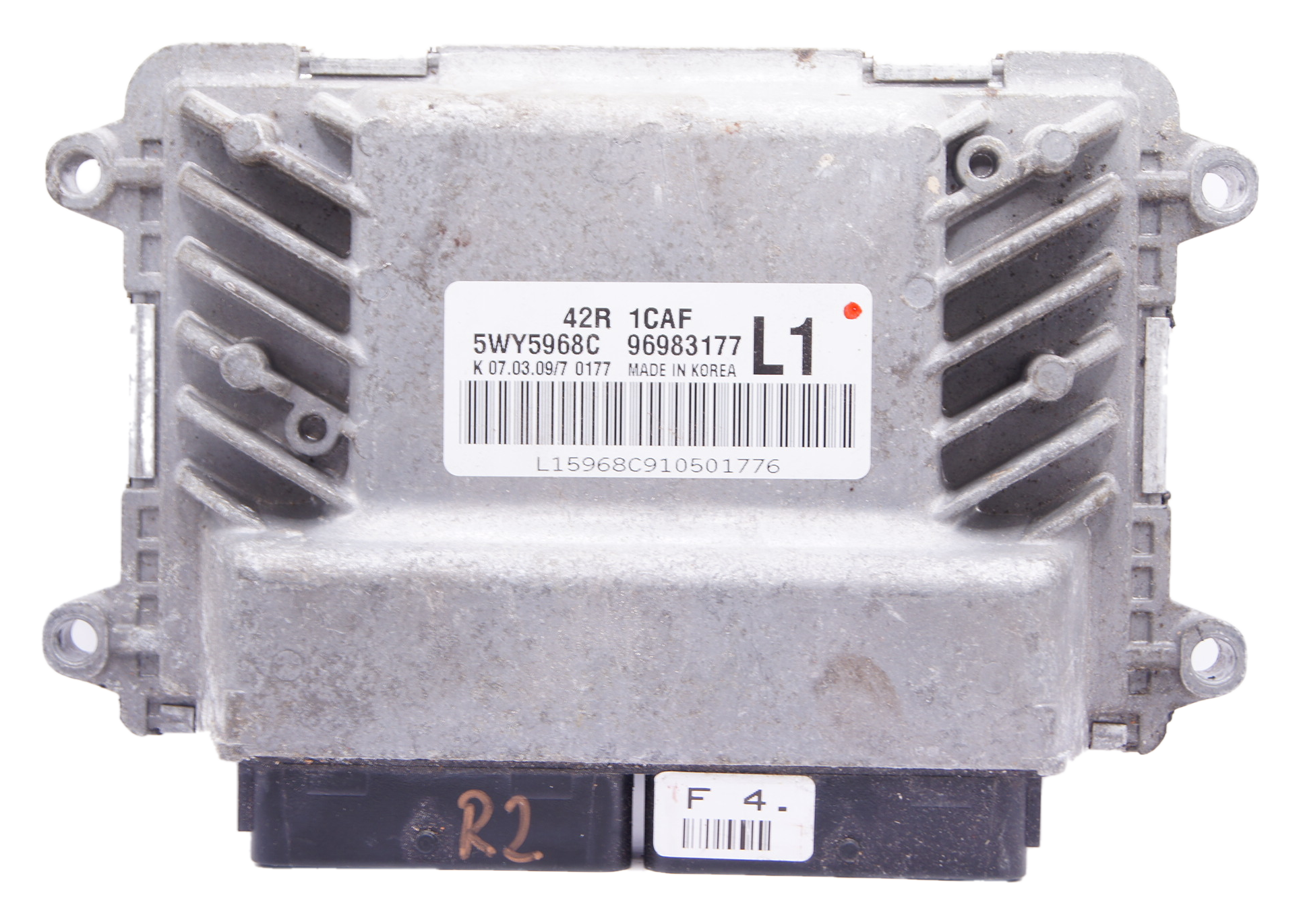 CHEVROLET AVEO 1.2 LS ENGINE ECU 5WY5968C 96983177 L1 PLUG AND PLAY - Glasgow Car Parts Store