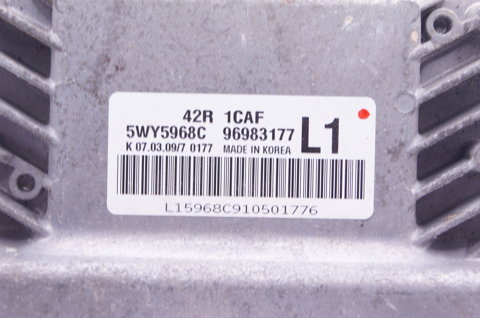 CHEVROLET AVEO 1.2 LS ENGINE ECU 5WY5968C 96983177 L1 PLUG AND PLAY - Glasgow Car Parts Store