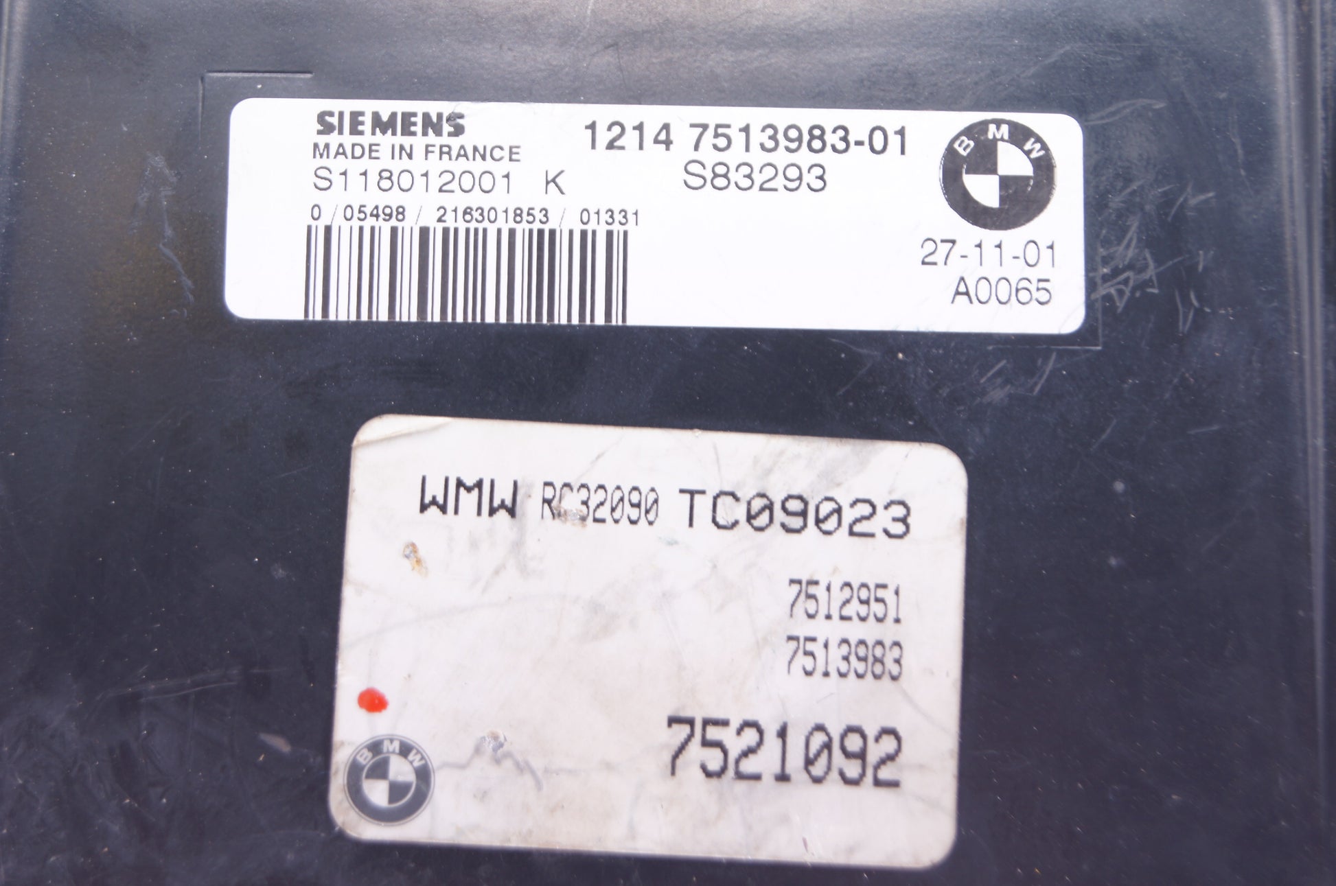 BMW ECU S118012001 K  S83293  7521092 Plug & Play - Glasgow Car Parts Store