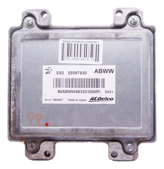 VAUXHALL CORSA D 2007-2014 1.2 A12XER ECU  55597930 ABWW PLUG AND PLAY - Glasgow Car Parts Store