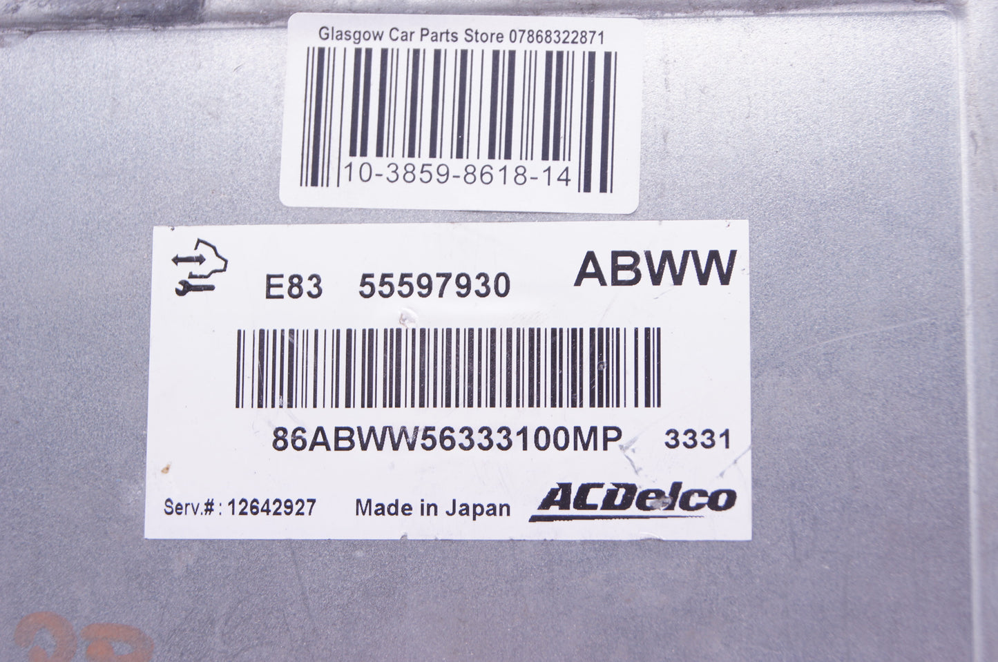 VAUXHALL CORSA D 2007-2014 1.2 A12XER ECU  55597930 ABWW PLUG AND PLAY - Glasgow Car Parts Store