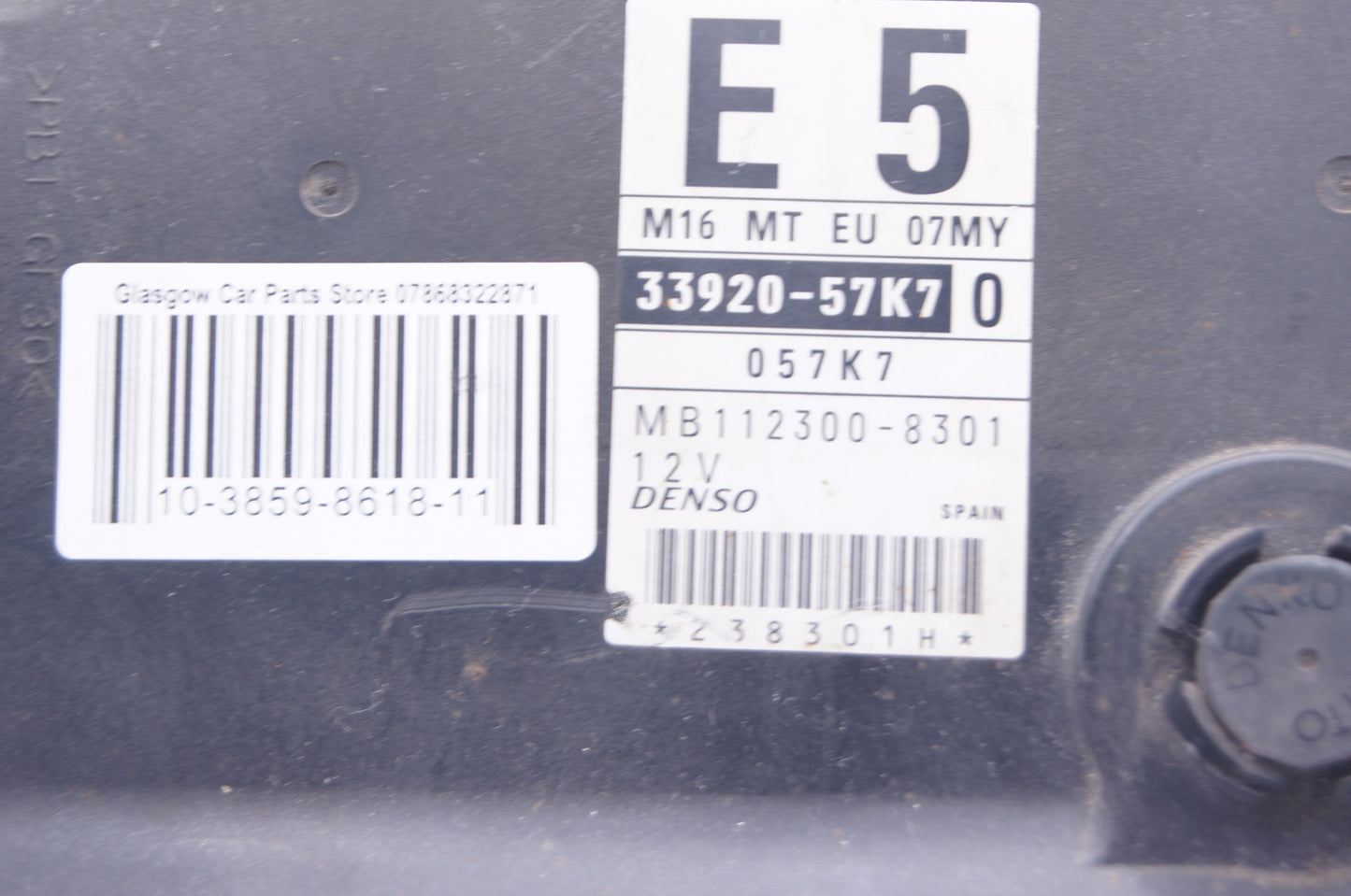 SUZUKI SWIFT 1.6 PETROL ECU ENGINE CONTROL UNIT 33920-57K7 PLUG AND PLAY - Glasgow Car Parts Store