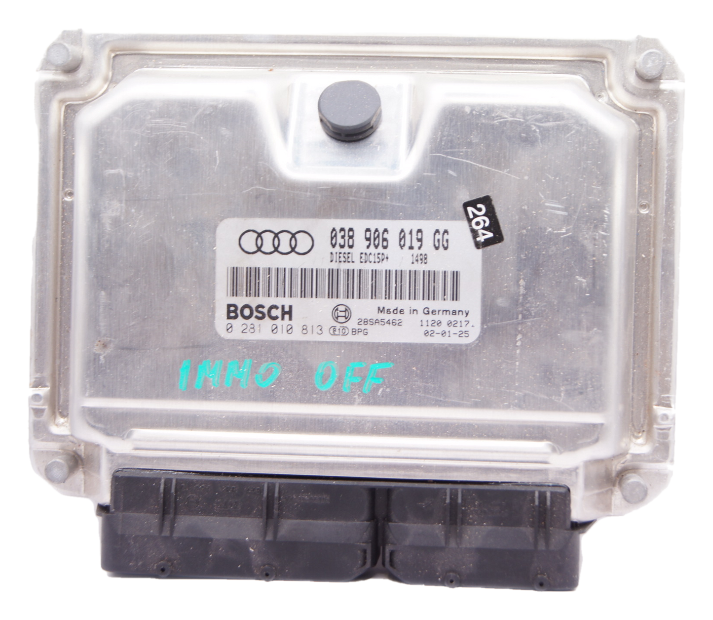 Audi A4 TDI 1,9 AVB IMMO OFF ECU 0281010813 - 038906019GG.PLUG AND PLAY - Glasgow Car Parts Store