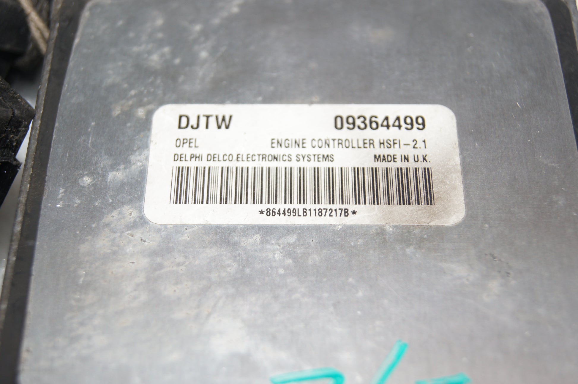 Ecu Set Opel Vauxhall HSFI 2.1 Ecu 09364499 DJTW Plug and Play. - Glasgow Car Parts Store