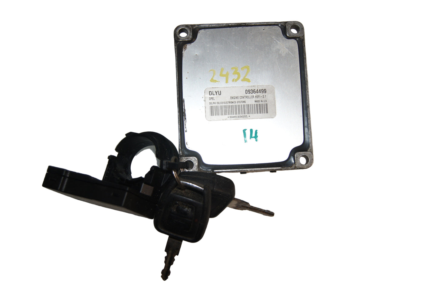 Engine Control Unit Vauxhall Opel DLYU 09364499 Full set ecu - Glasgow Car Parts Store