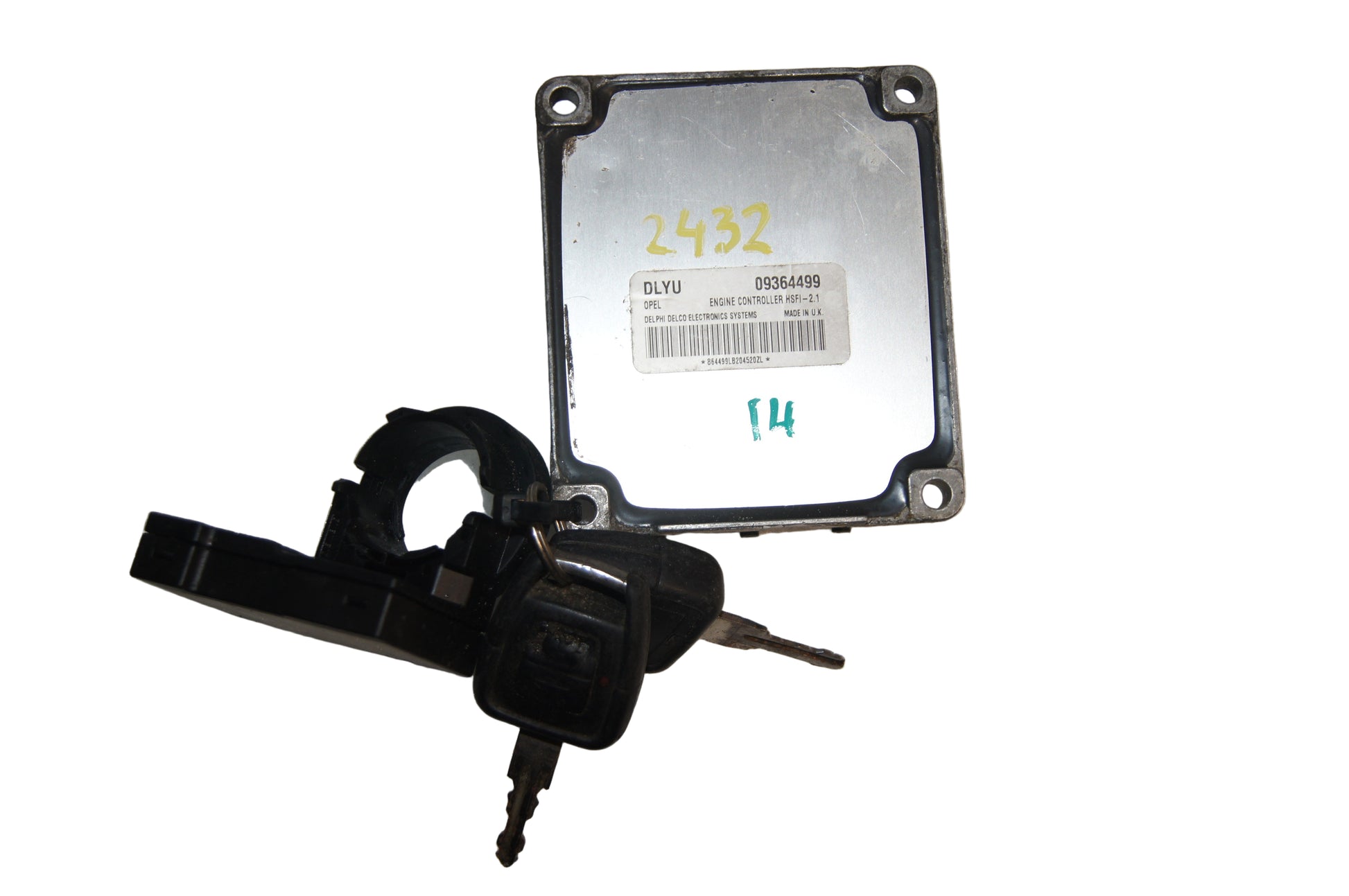 Engine Control Unit Vauxhall Opel DLYU 09364499 Full set ecu - Glasgow Car Parts Store