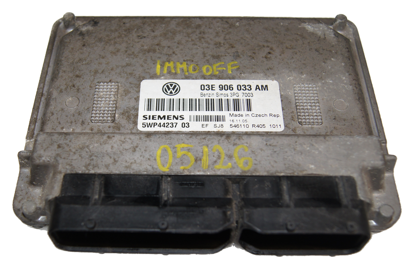 SEAT IBIZA 1.2 03E906033AM 5WP44237 SIEMENS SIMOS 3PG IMMO OFF - Glasgow Car Parts Store