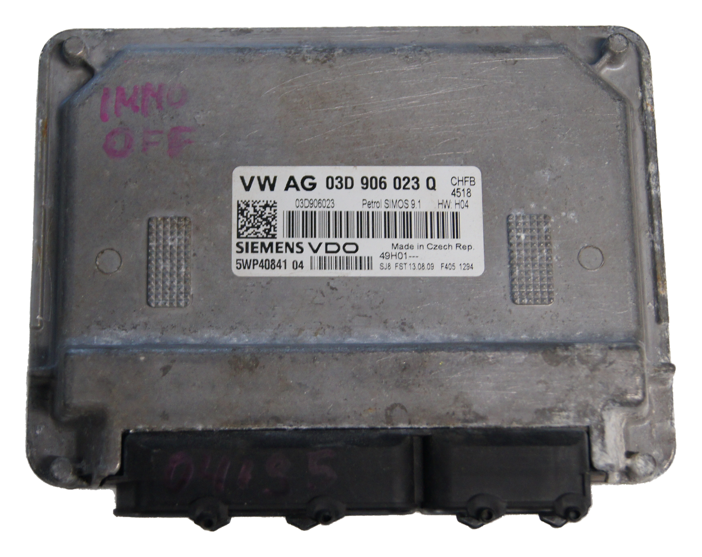 VW Audi Seat Skoda Engine control unit 03D906023Q  5WP40841 immo off. - Glasgow Car Parts Store