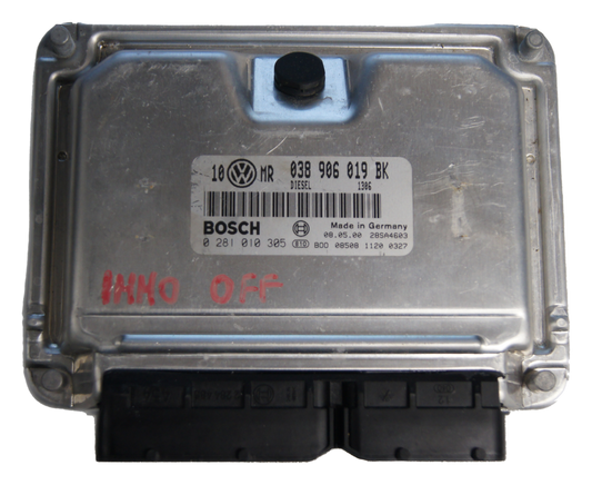 VW Passat ECU 038906019BK 0281010305 Plug &Play Immo off - Glasgow Car Parts Store