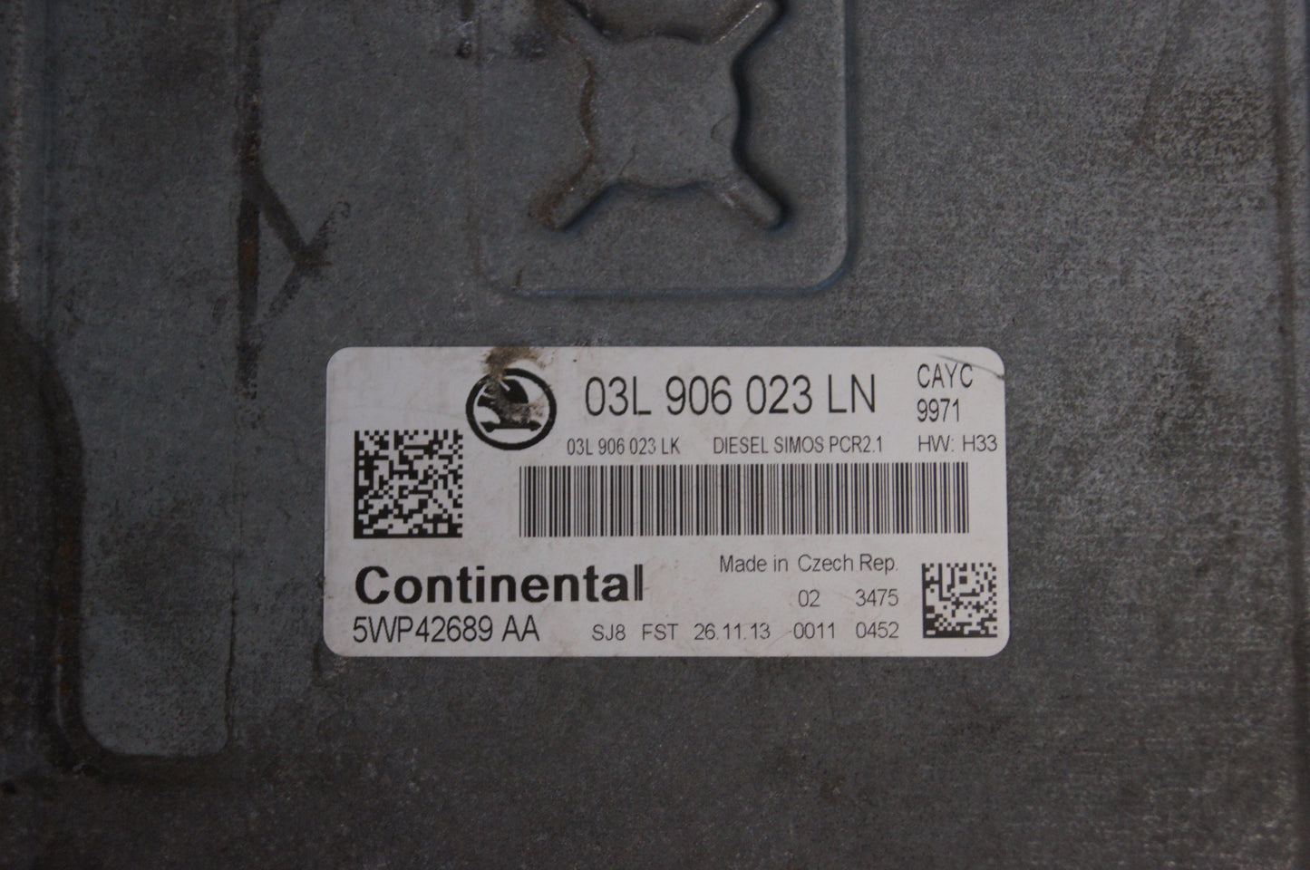 Skoda 1.6 TDI CAYC 9971 Engine contro unit Ecu 03L906023LN. IMMO OFF - Glasgow Car Parts Store