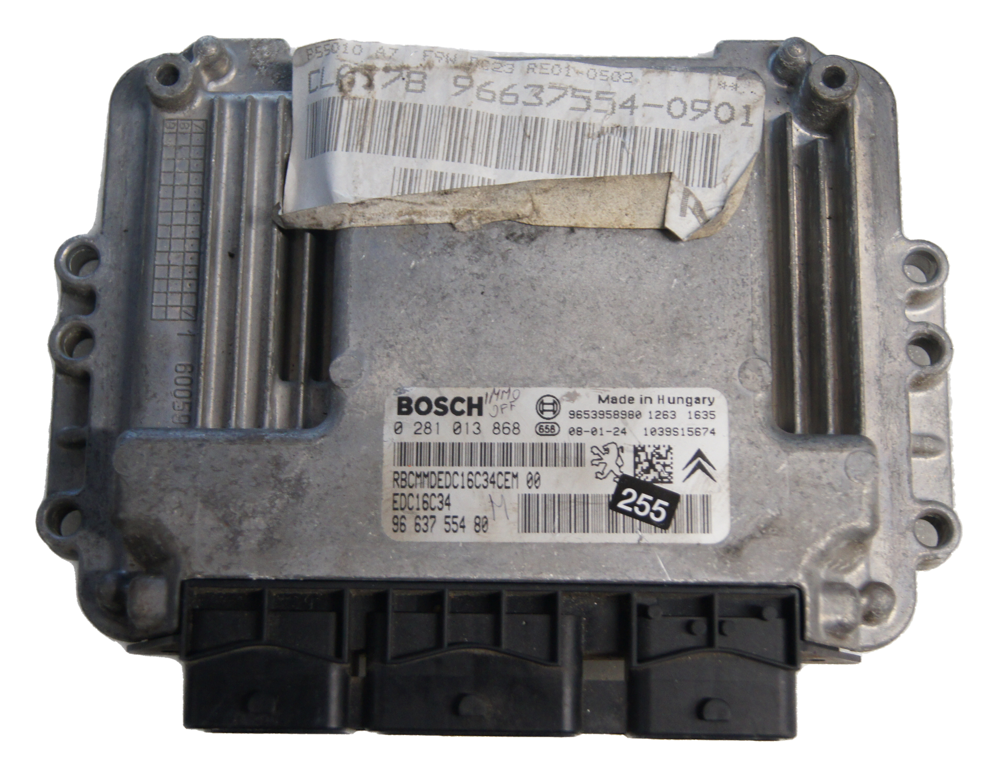 Peugeot Citroen ENGINE ECU 0281013868 9663755480 IMMO OFF - Glasgow Car Parts Store