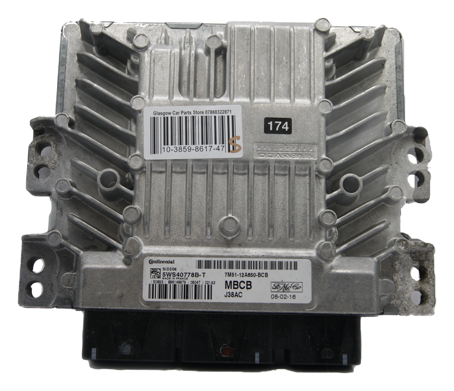FORD FOCUS MK2 2008 1.8 TDCI DIESEL ENGINE ECU UNIT 7M51-12A650-BCB - Glasgow Car Parts Store
