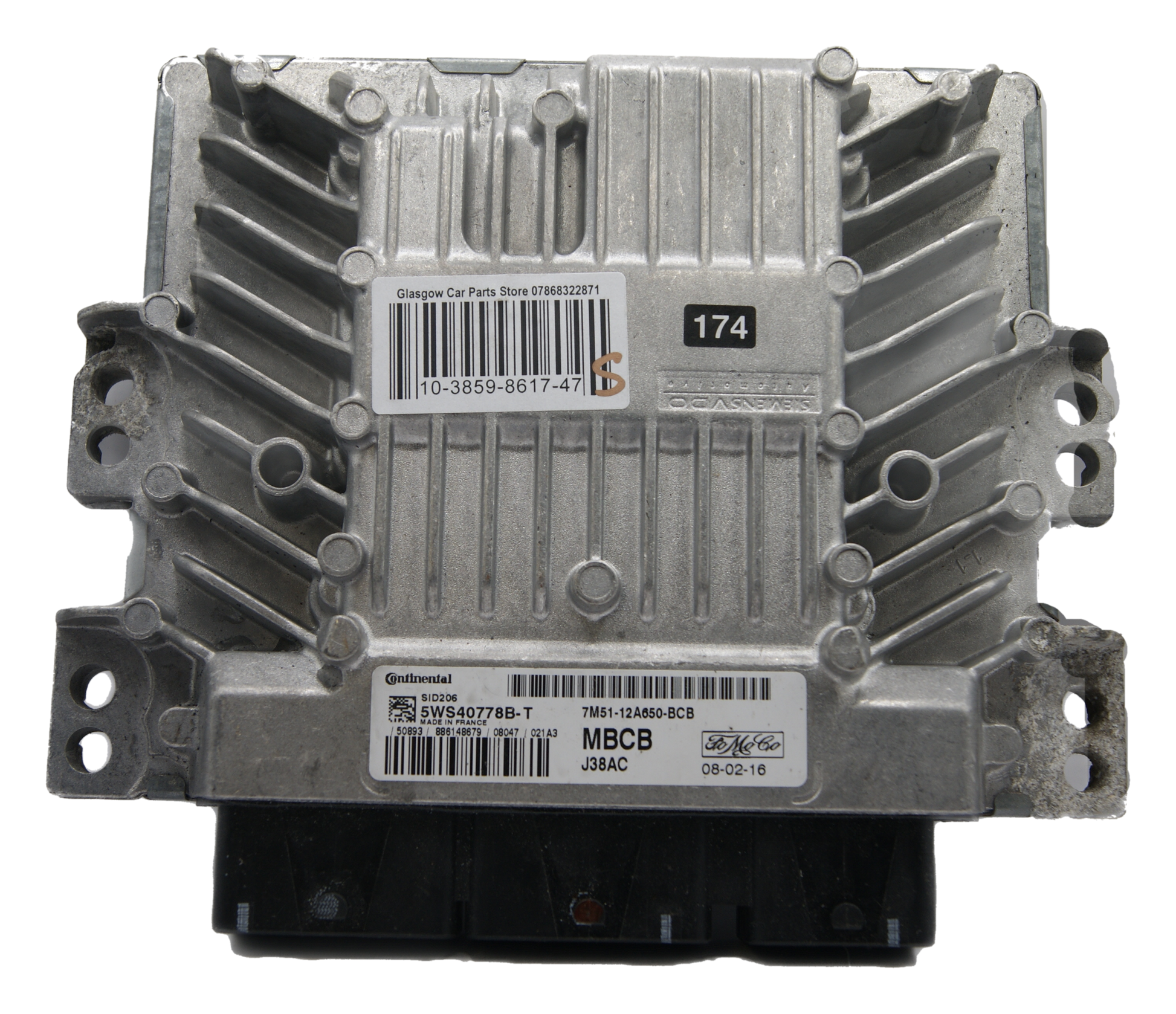 FORD FOCUS MK2 2008 1.8 TDCI DIESEL ENGINE ECU UNIT 7M51-12A650-BCB - Glasgow Car Parts Store