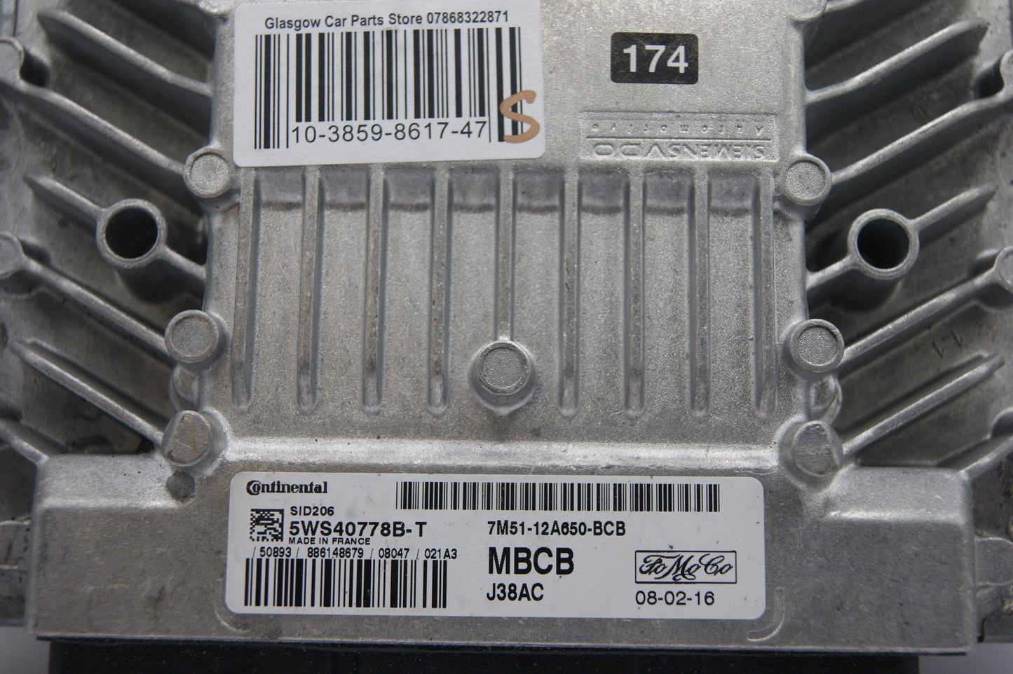 FORD FOCUS MK2 2008 1.8 TDCI DIESEL ENGINE ECU UNIT 7M51-12A650-BCB - Glasgow Car Parts Store