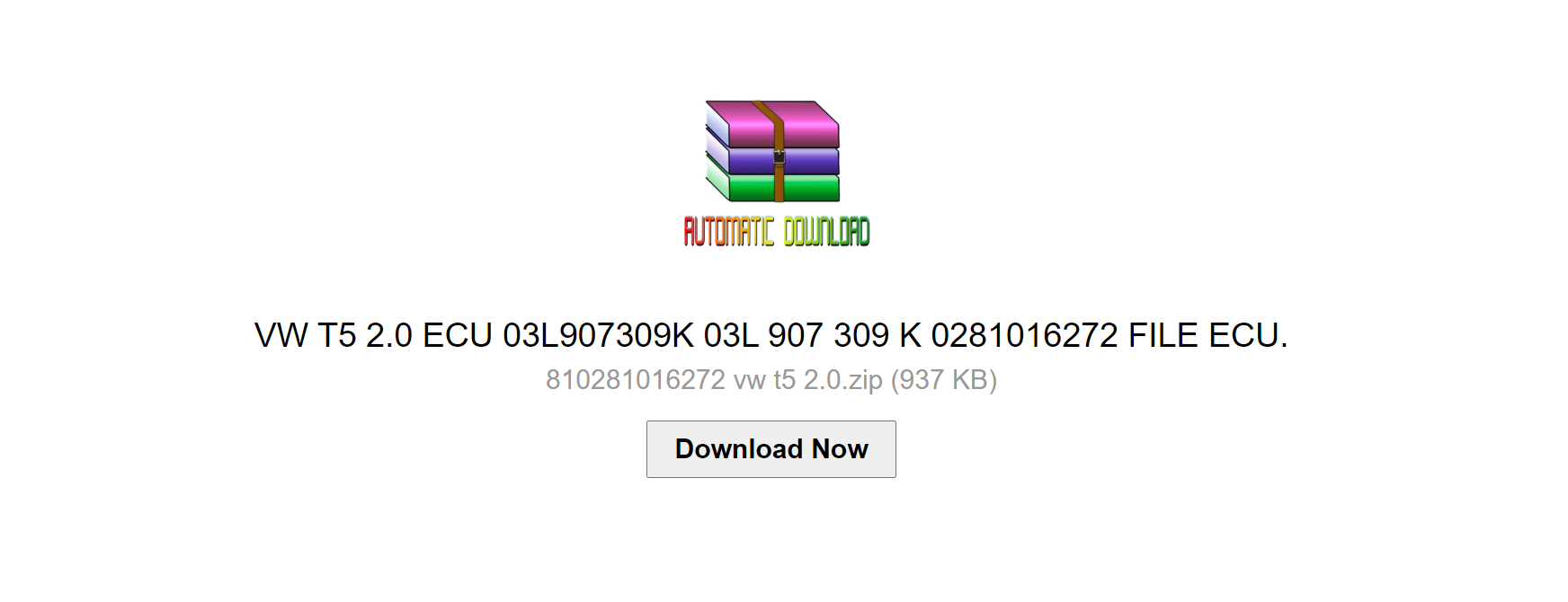 VW  T5 2.0 ECU 03L907309K 03L 907 309 K  0281016272 FILE ECU. - Glasgow Car Parts Store