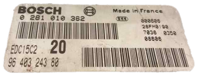 Peugeot Citroen Engine Control ECU 0281010362 9640324380 - Glasgow Car Parts Store