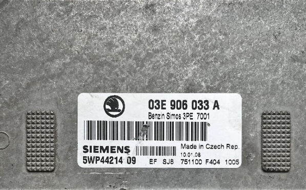 ECU FILE IMMO OFF VW Skoda Fabia 03E906033A 3PG.