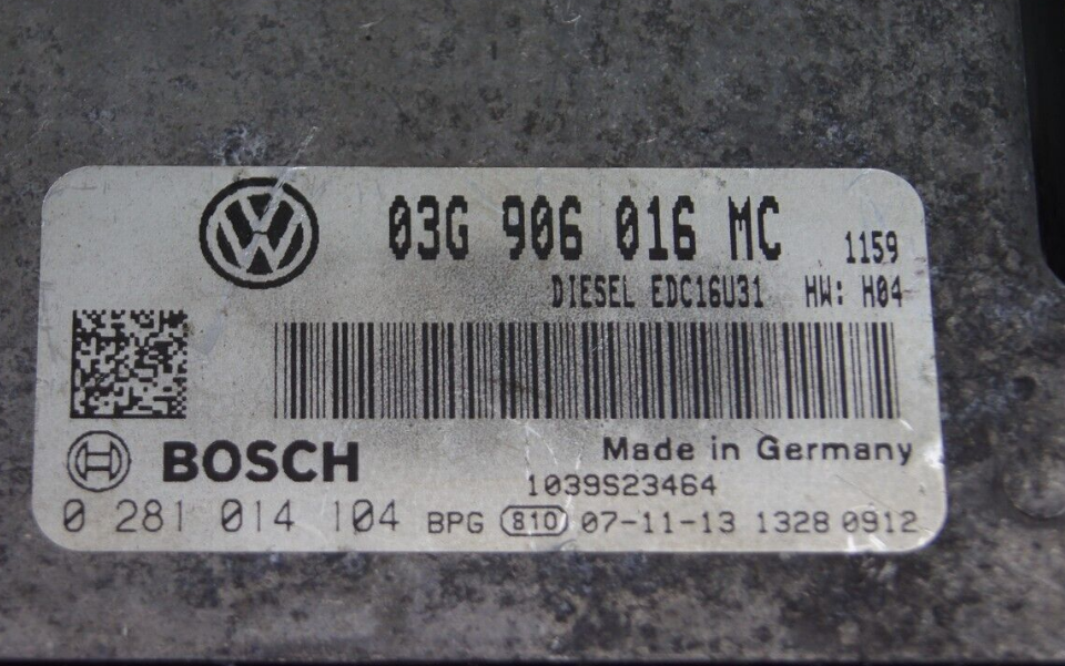 VW SKODA  ECU 0281014104 03G906016MC FILE ECU - Glasgow Car Parts Store