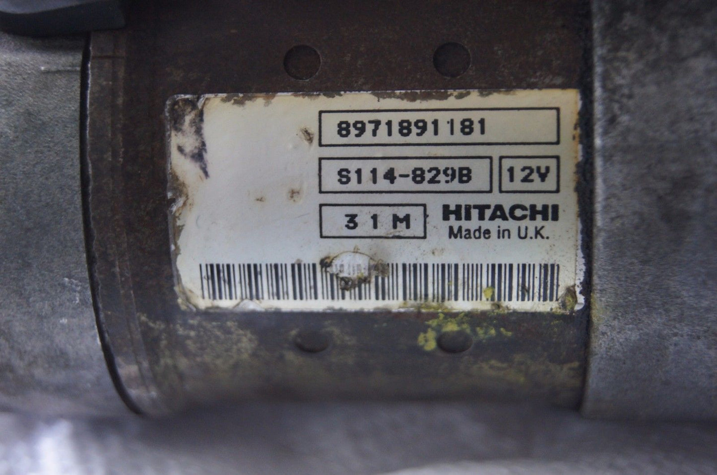 VAUXHALL STARTER MOTOR 8971891181 12V - Glasgow Car Parts Store