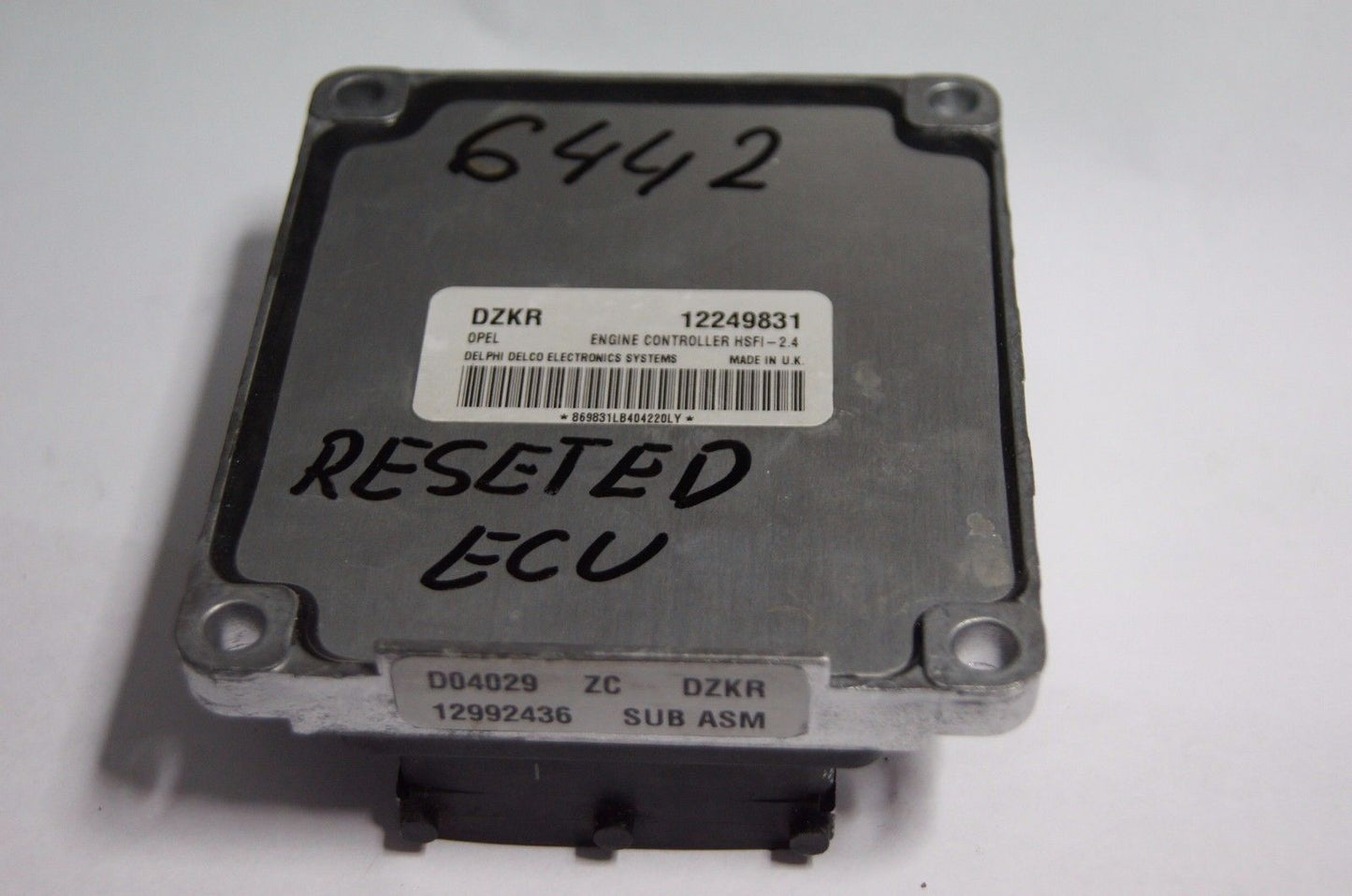 Vauxhall ASTRA 1.6 ECU DZKR 12249831. READY FOR PROGRAMING - Glasgow Car Parts Store