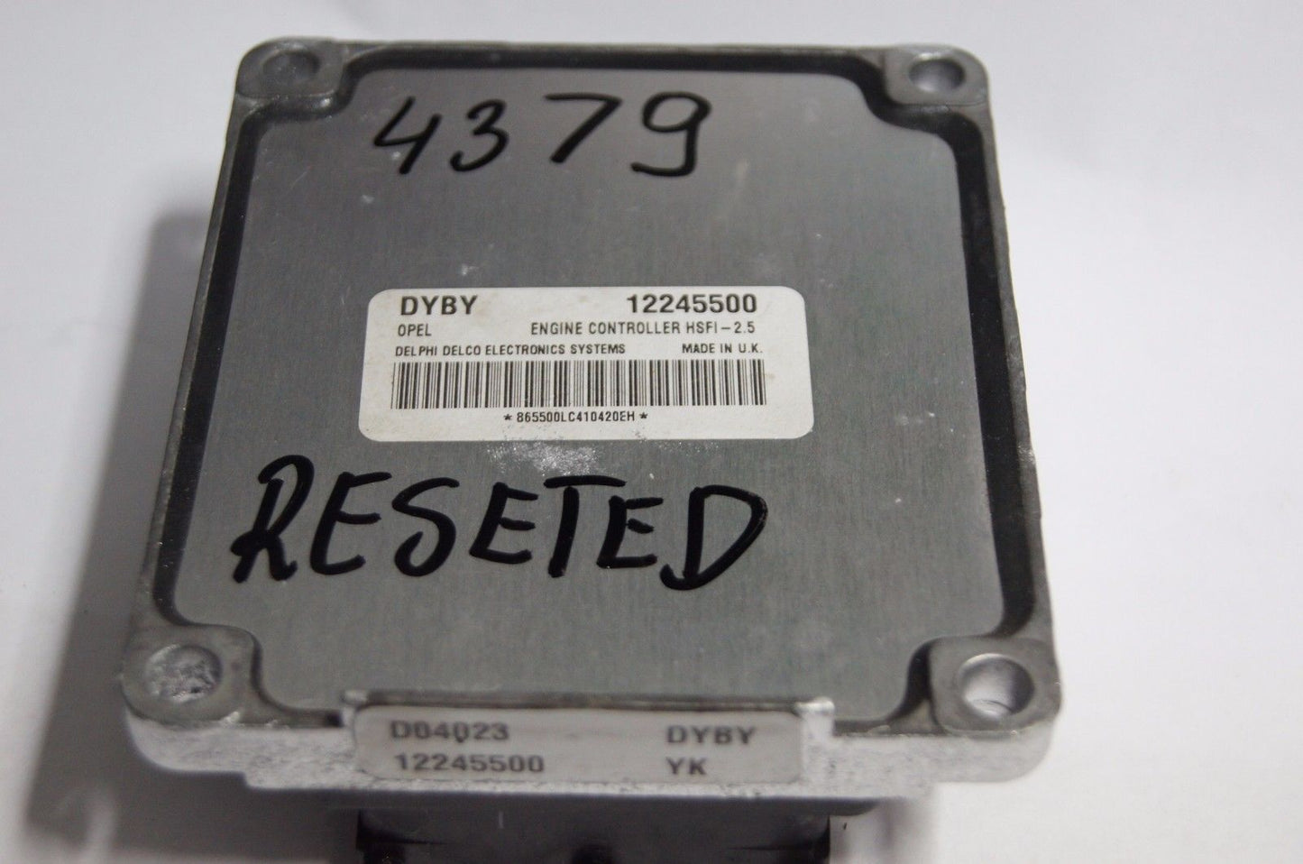 VAUXHALL OPEL Z16XEP ECU  DYBY 12245500 MERIVA CORSA READY FOR PROGRAMING - Glasgow Car Parts Store