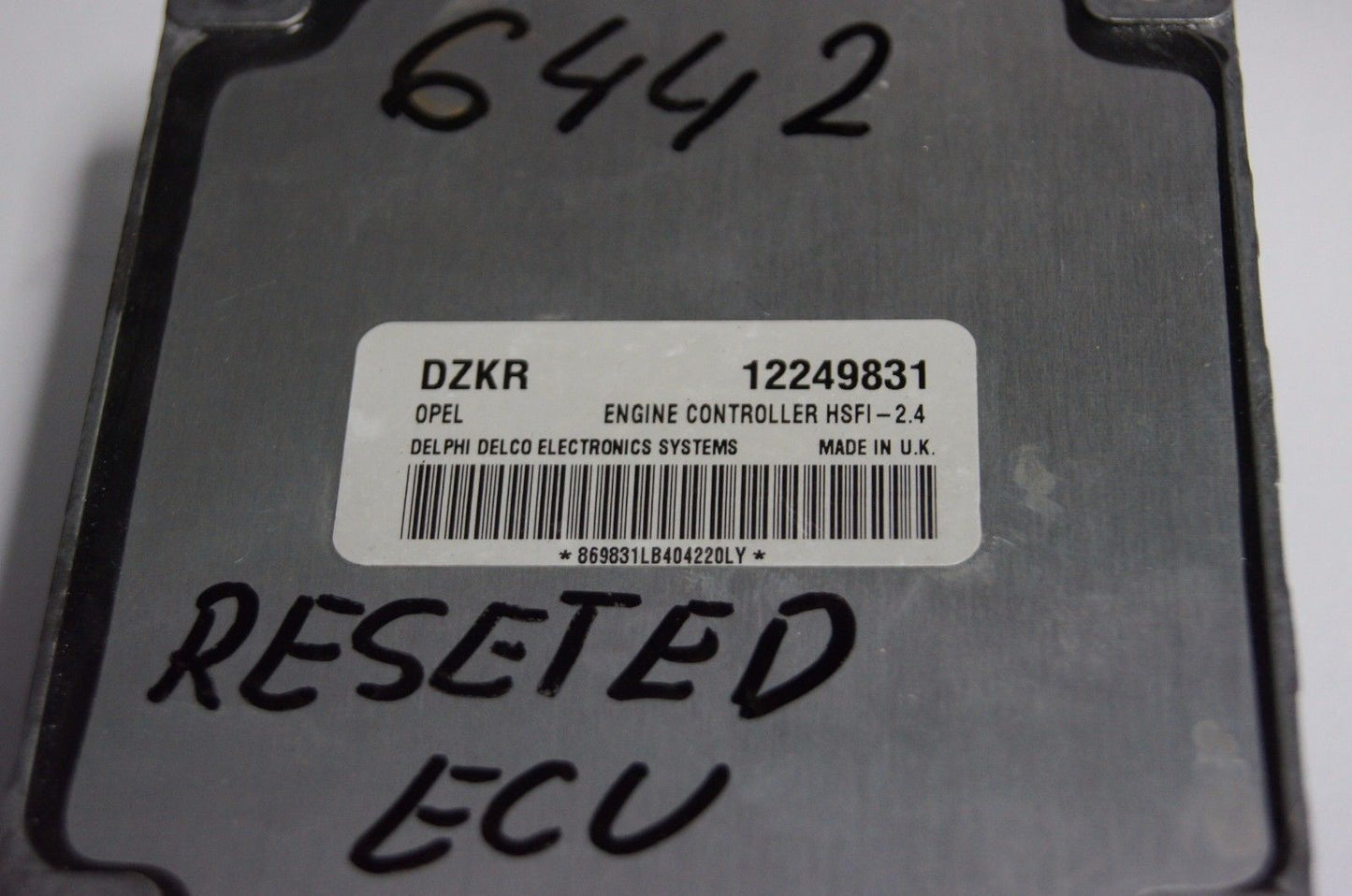 Vauxhall ASTRA 1.6 ECU DZKR 12249831. READY FOR PROGRAMING - Glasgow Car Parts Store