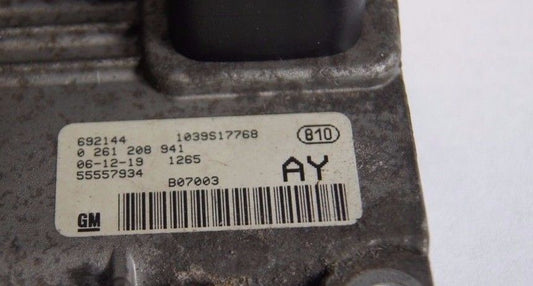 Vauxhall Opel Corsa D Z14XEP ECU 0261208941 / 55557934 AY. RESET + PIN - Glasgow Car Parts Store