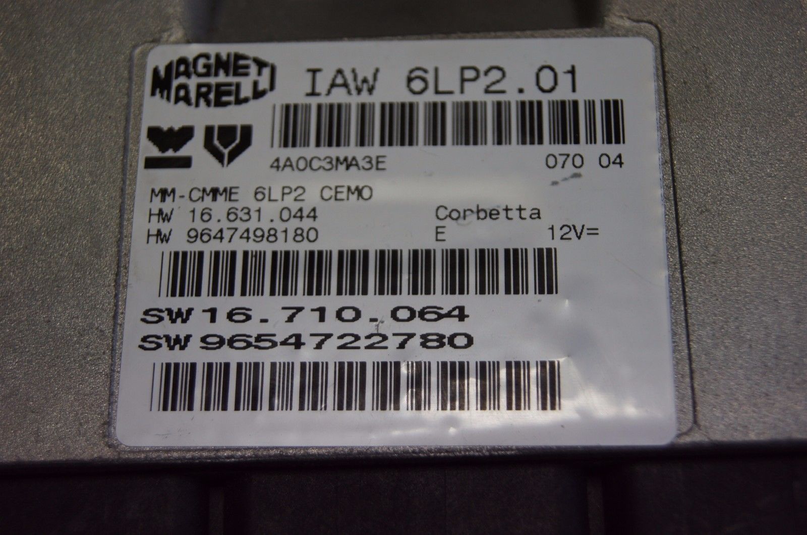 IAW 6LP2.01 SW16.710.064 , SW 9654722780 ECU - Glasgow Car Parts Store