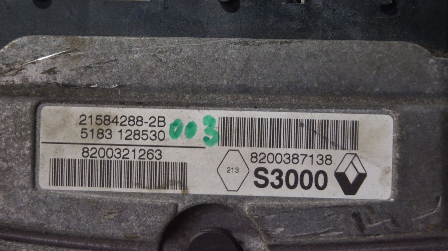 8200321263 RENAULT MEGANE ENGINE ECU 21584288-2B 8200387138  60 DAYS GUARANTEE - Glasgow Car Parts Store