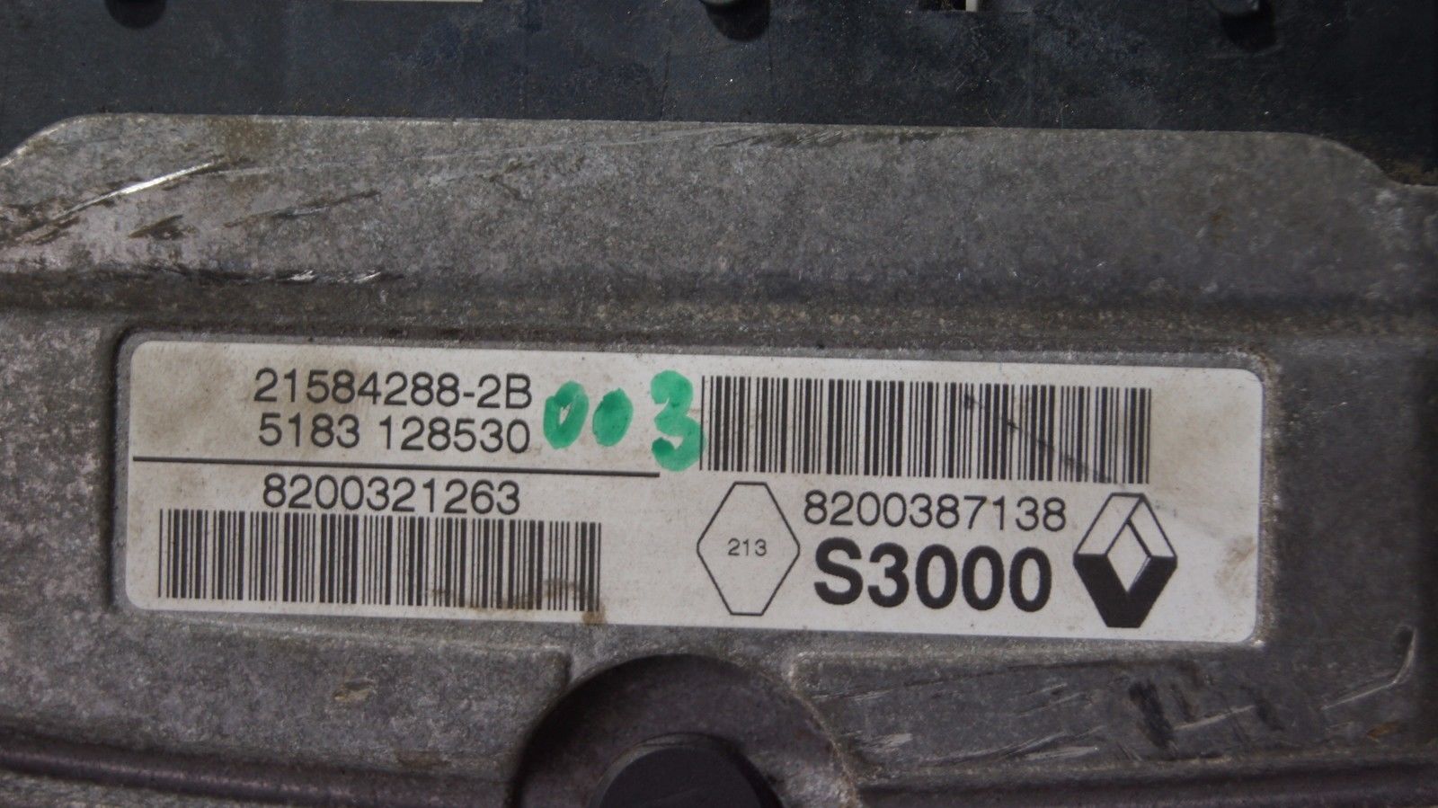 8200321263 RENAULT MEGANE ENGINE ECU 21584288-2B 8200387138  60 DAYS GUARANTEE - Glasgow Car Parts Store