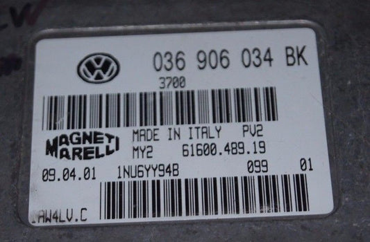 036906034BK FABIA 1.4 ENGINE ECU VW SKODA 6160048918 IAW4LV.C . - Glasgow Car Parts Store