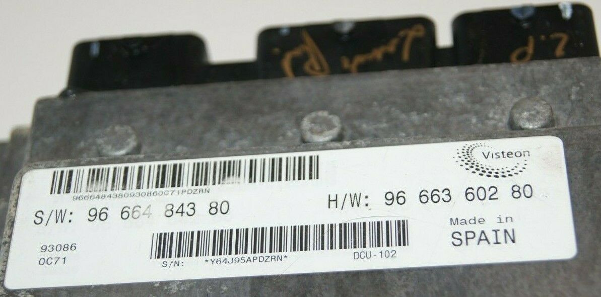 SW9666484380 HW9666360280 ECU Engine ECU Ducato Jumper Boxer 2.2 Plug & play - Glasgow Car Parts Store