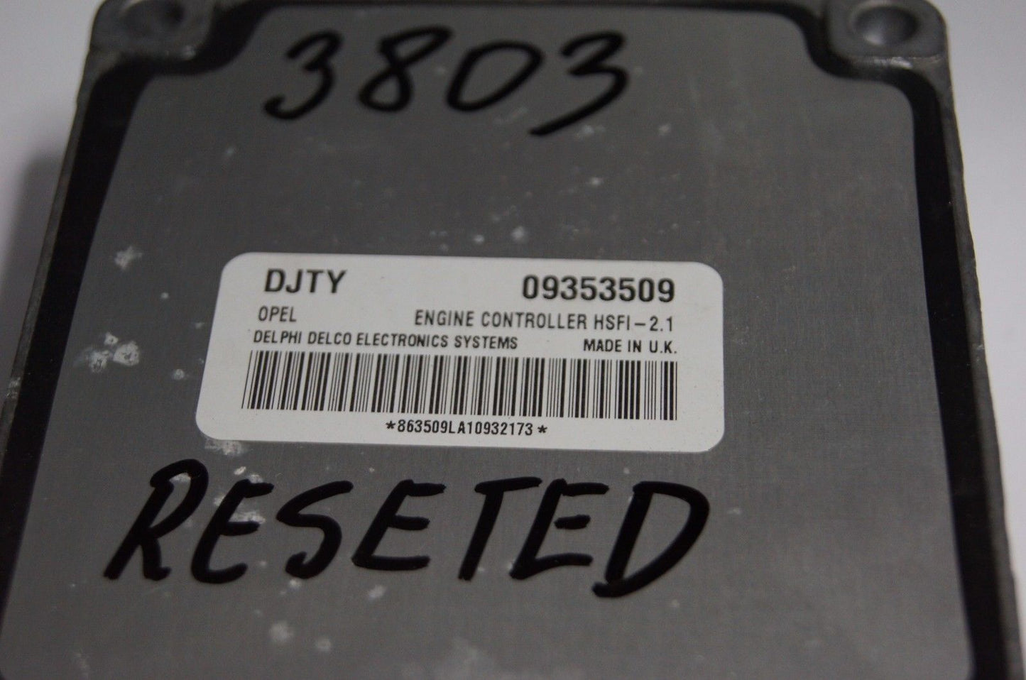 Vauxhall, Opel ECU DJTY 09353509.READY FOR PROGRAMING. READY FOR PROGRAMING - Glasgow Car Parts Store