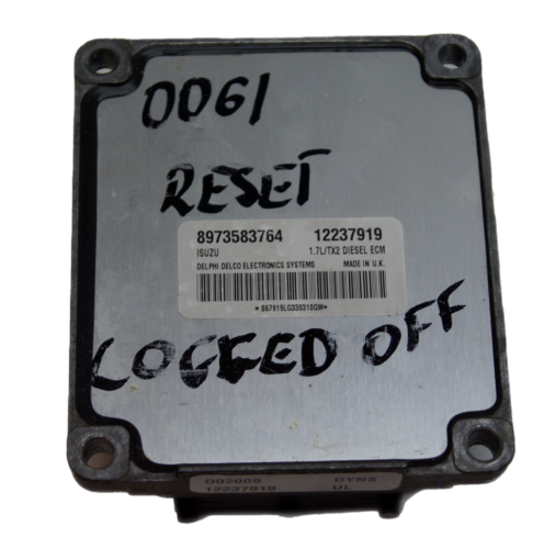 Vauxhall ECU  8973583764 12237919 RESET - Glasgow Car Parts Store