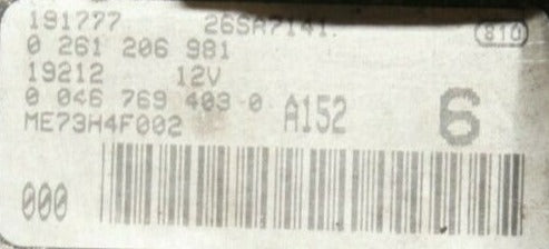 FIAT ECU 0261206981 Virgin Ecu. - Glasgow Car Parts Store