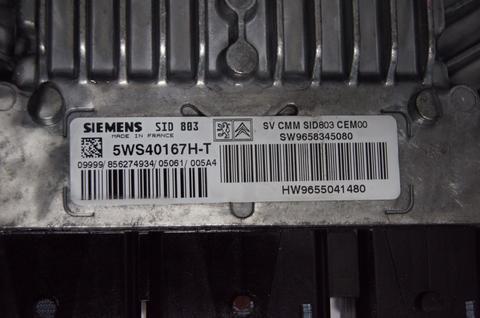 PEUGEOT 407 2.0 HDI ECU ENGINE CONTROL UNIT 5WS40167H-T SIEMENS. IMMO VIRGIN - Glasgow Car Parts Store
