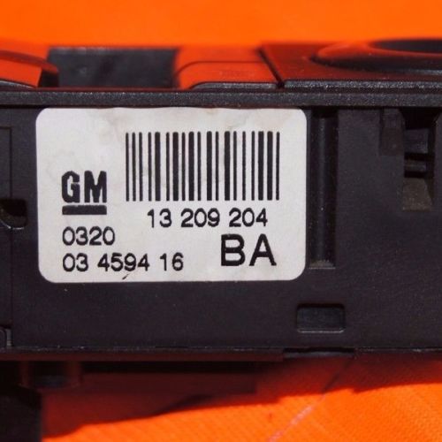 OPEL/VAUXHALL ASTRA WINDOW SWITCH 13209204 03459416 - Glasgow Car Parts Store