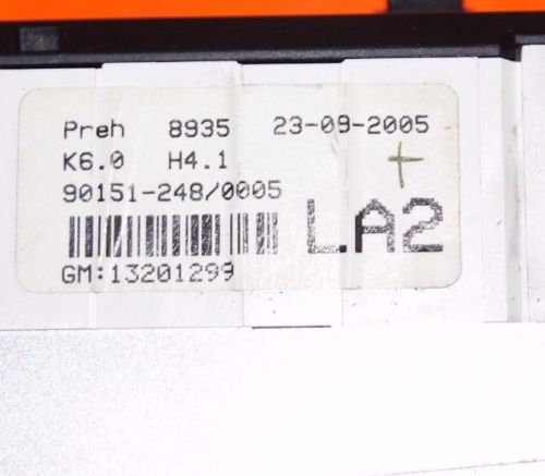 VAUXHALL ASTRA MK5  HEATER CONTROL PANEL 13201299 LA2 - Glasgow Car Parts Store