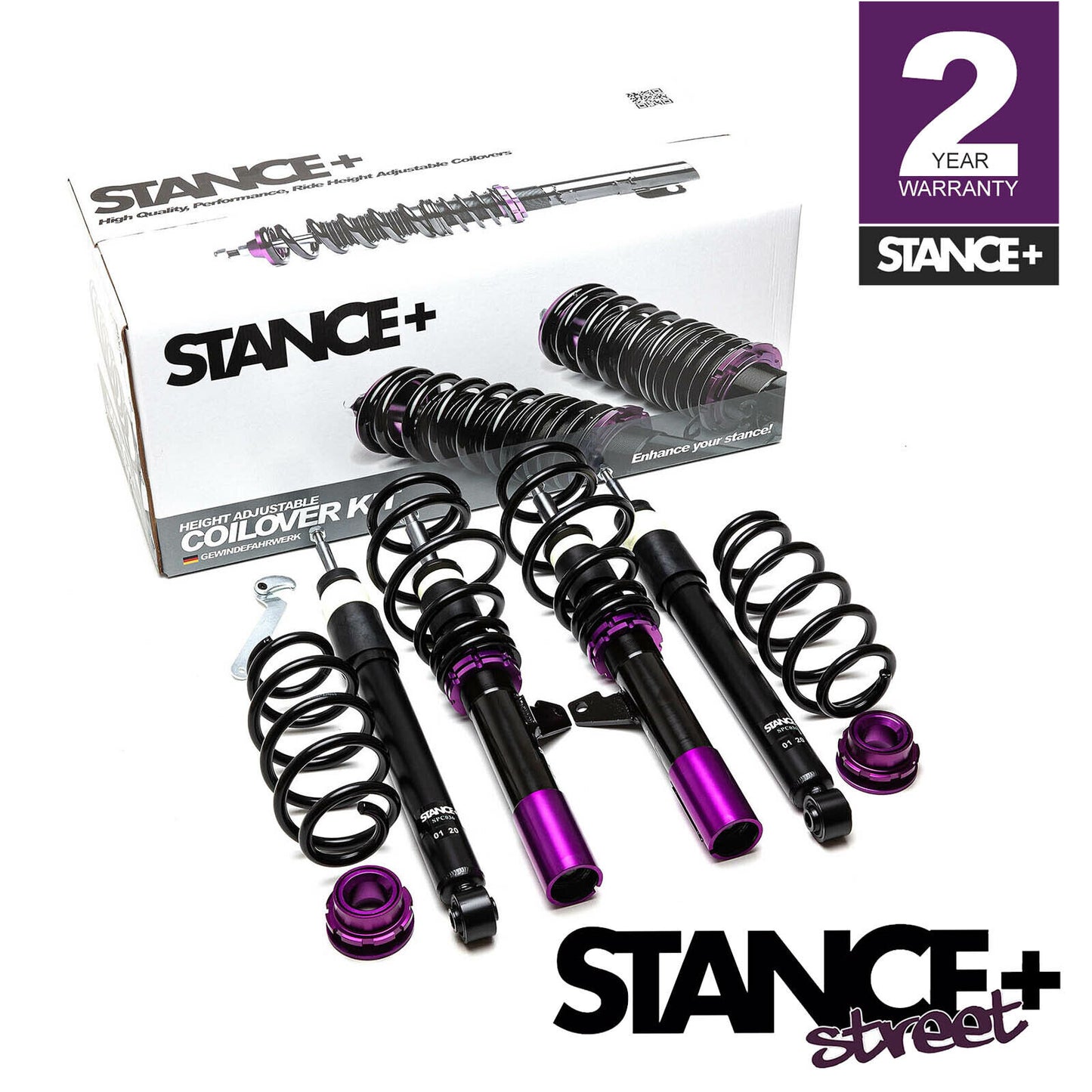 Stance+ Street Coilovers Suspension Kit Audi A3 8P1 Hatch 1.6Tdi, 1.9Tdi, 2.0Tdi