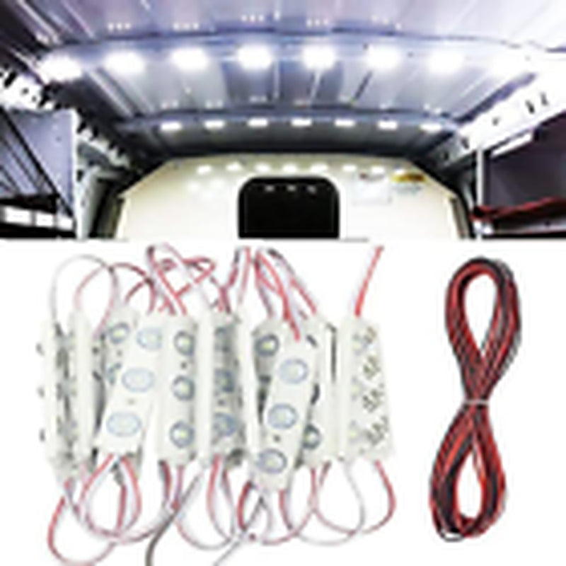 Caxmtu 60 LED Car Interior Light Bright White Dome Lamp Ceiling Lights Kit For