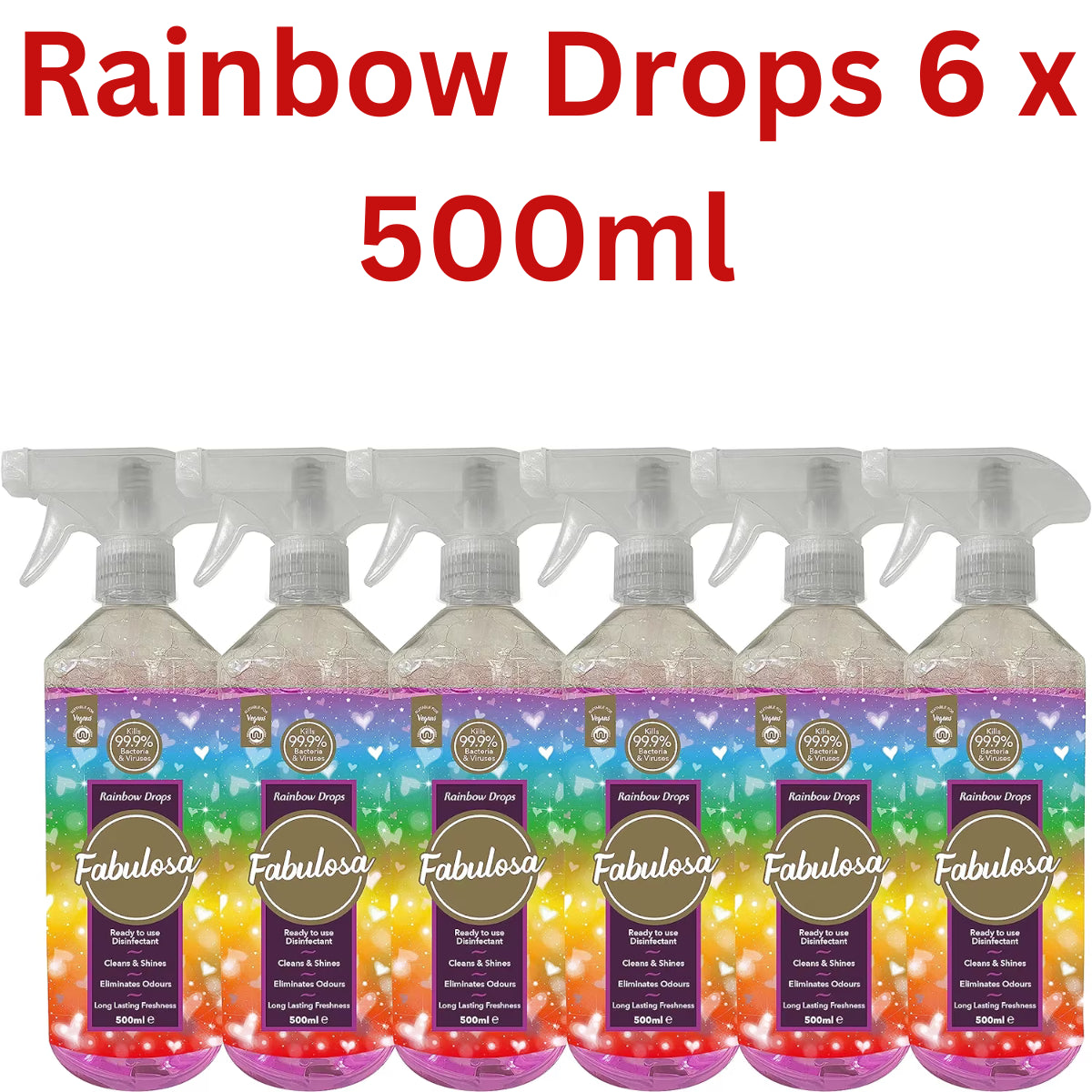 Fabulosa Anti-Bacterial Disinfectant Spray All Purpose Cleaner 6 X 500Ml UK