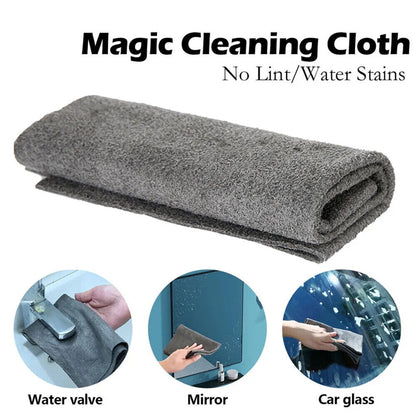 10PCS Thickened Magic Glass Cleaning Cloth Dishcloth Lint Free Polish Home / Car