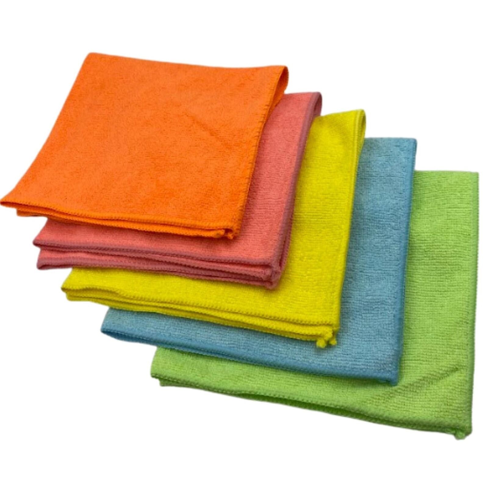 Microfibre Cloths 40X40 Cleaning Drying 40 Pcs Kitchen Window Car Cleaning Large