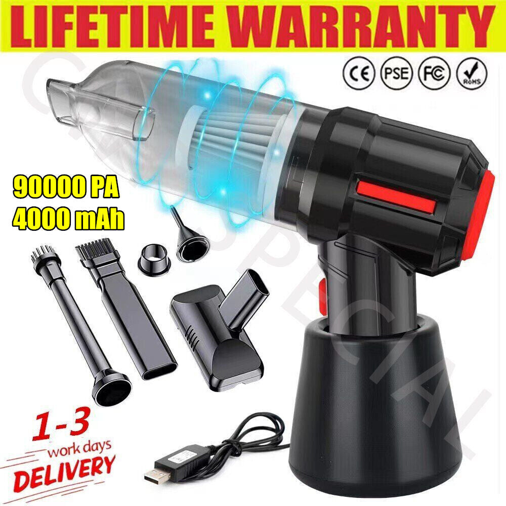 Powerful Car Vacuum Cleaner Wet/Dry Cordless Strong Suction Handheld Cleaning UK