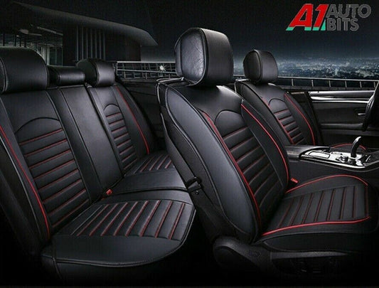 Black PU Leather Full Set Car Seat Covers for Ford Focus Mondeo Fiesta