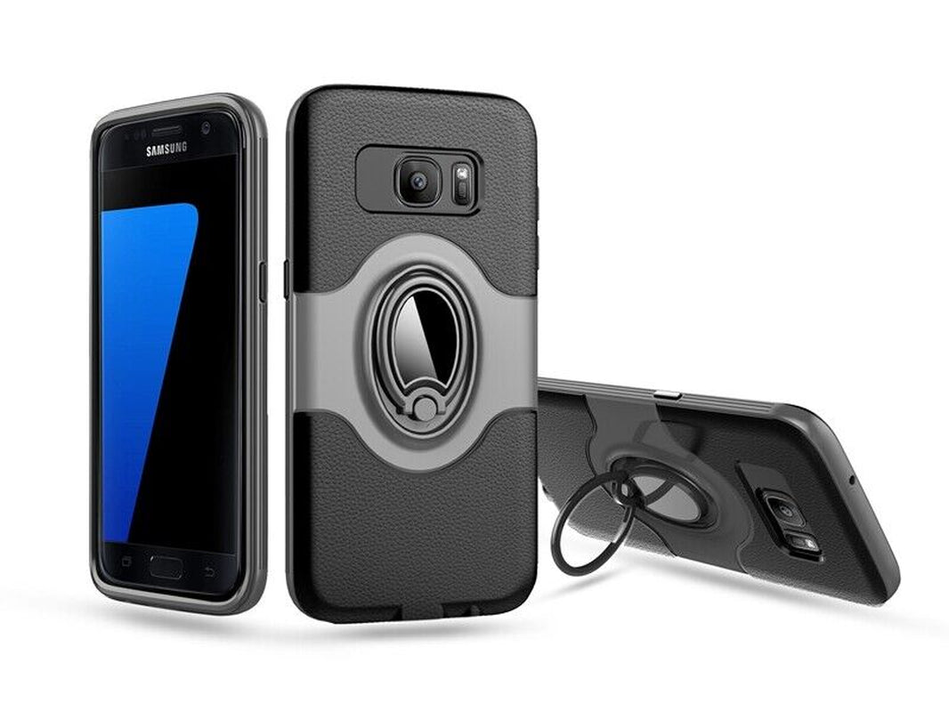 Heavyduty Ring Holder Case for Samsung S20 S21 S22 S10 S9 S8 A2 Shockproof Cover