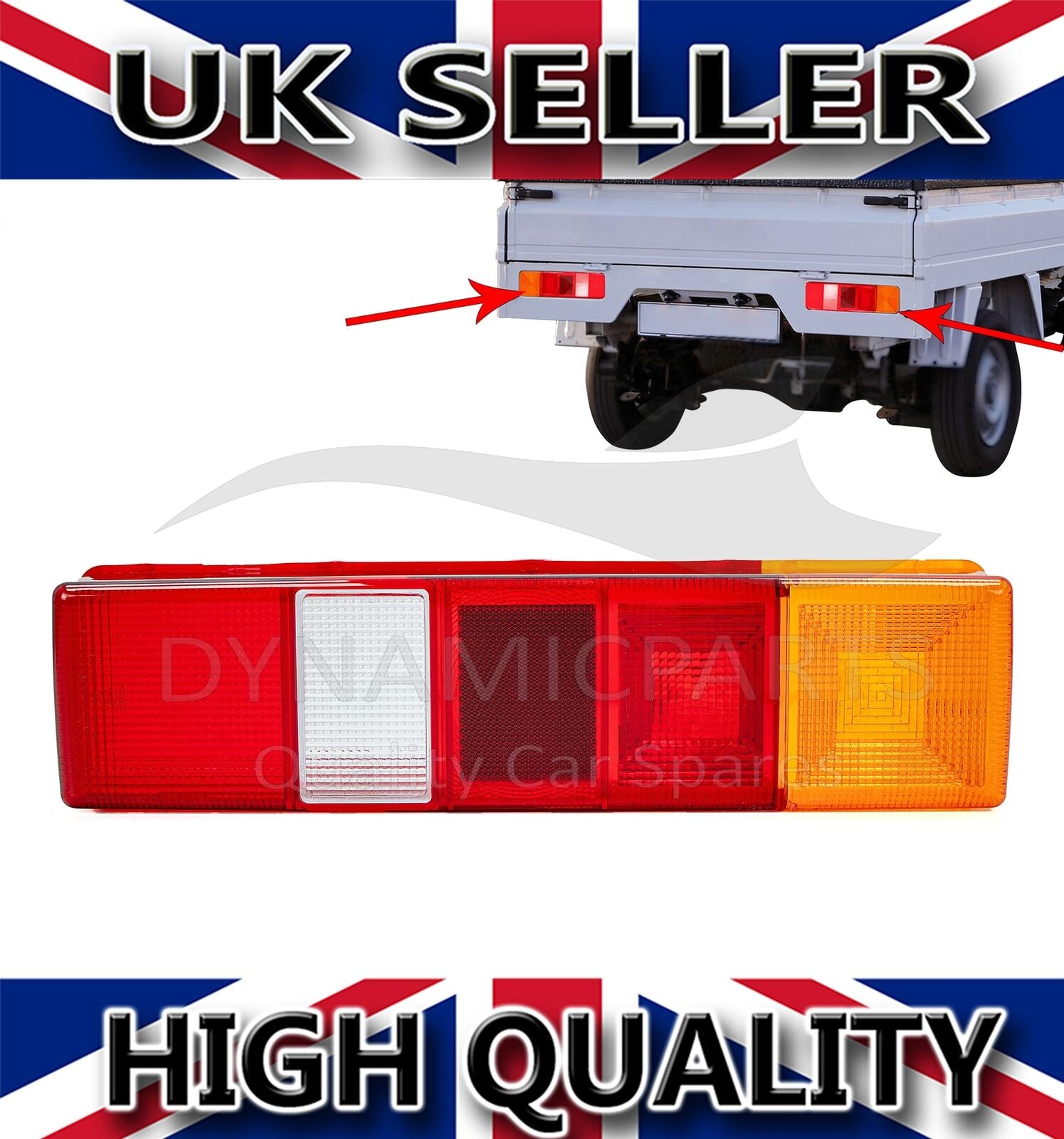 REAR LIGHT LAMP LENS for FORD TRANSIT TIPPER PICKUP TRUCK MK5 MK6 MK7 6696033