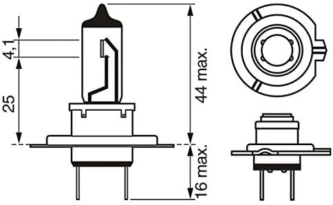 H7 (477) Pure Light Headlight Bulbs - 12 V 55 W Px26D - 2 Bulbs