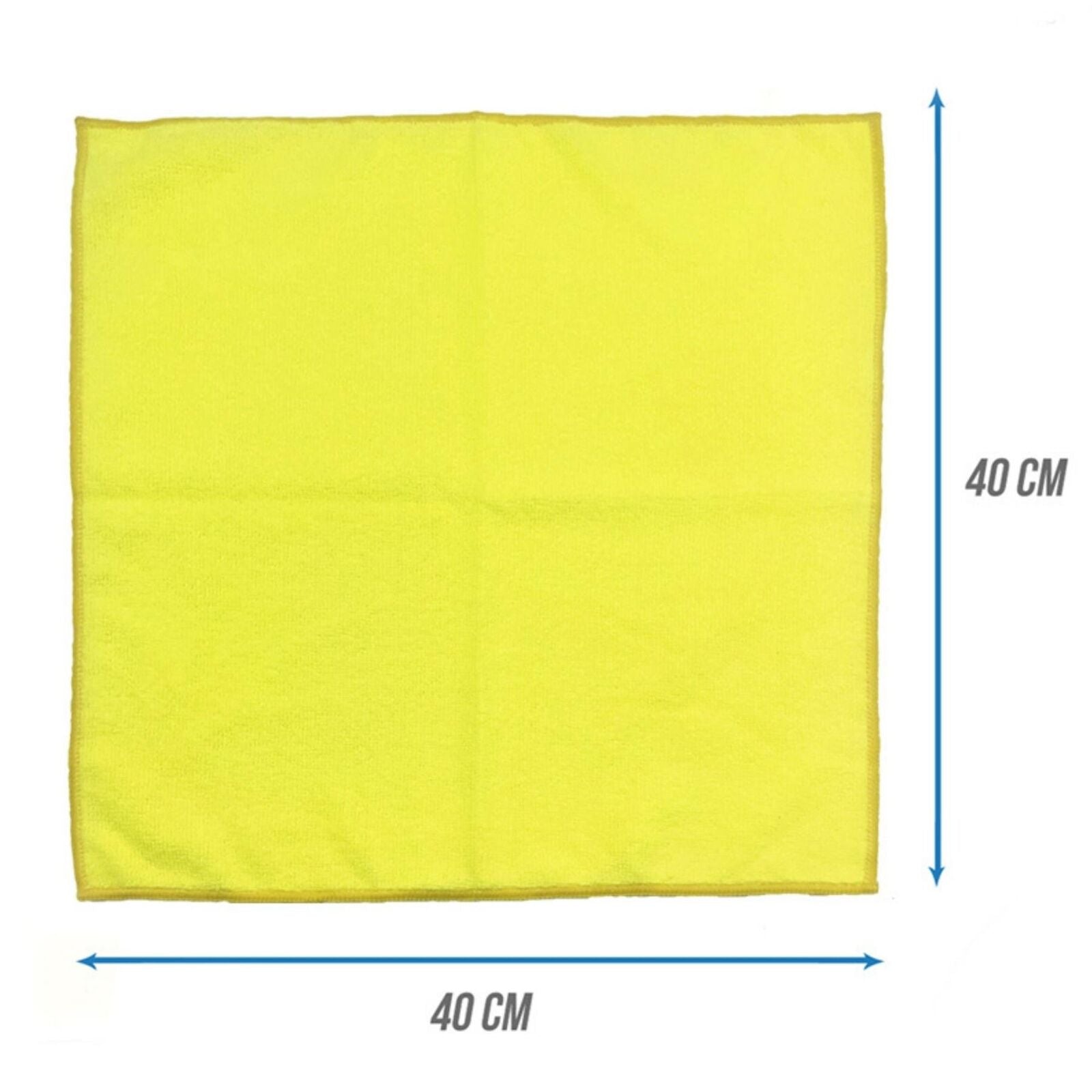 Microfibre Cloths 40X40 Cleaning Drying 40 Pcs Kitchen Window Car Cleaning Large