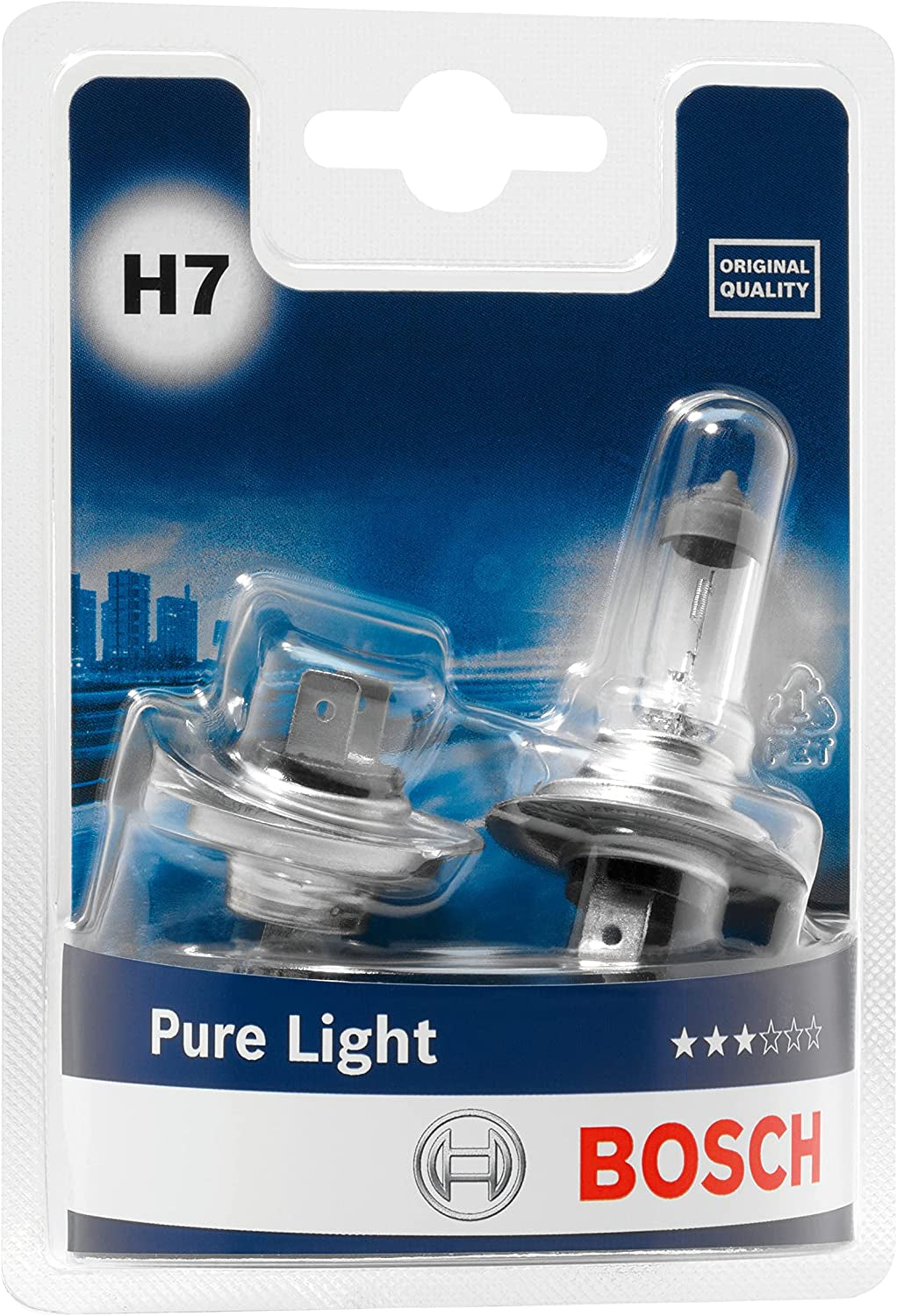 H7 (477) Pure Light Headlight Bulbs - 12 V 55 W Px26D - 2 Bulbs